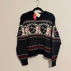 Universal threads target dog ugly Christmas sweater blue NWT XS